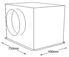 750mm x 400mm Side Entry Grille Box