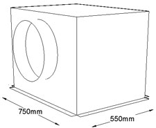 750mm x 550mm Side Entry Grille Box