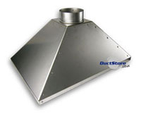 extraction fume galvanised mild ducting canopies