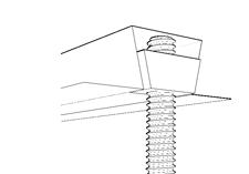 wedge nut drawing